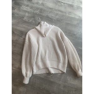 Primark Girls Youth 11/12 Ivory Pullover Neutral Sweater Cowl Neck